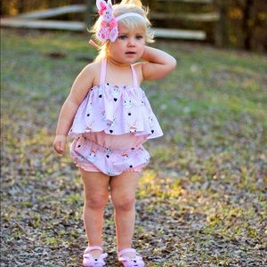 Handmade Vintage Bunny Romper